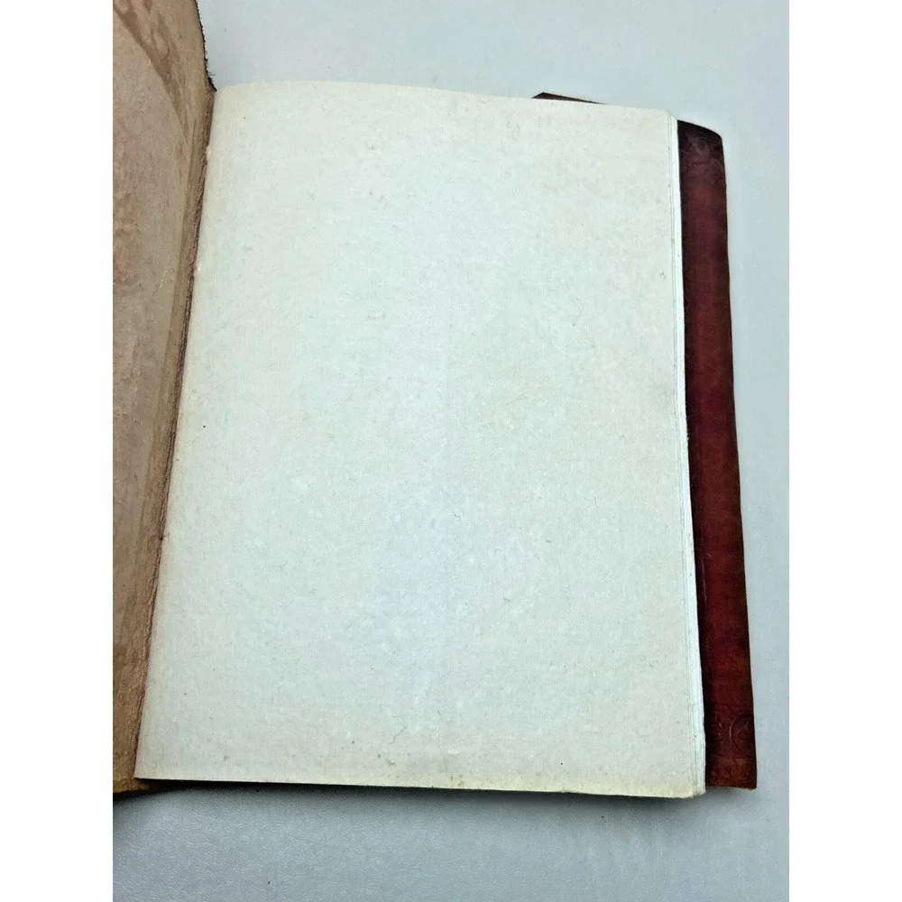 Leather Camel Journal Notebook Planner Handmade Unlined Paper Pages Bound‎
